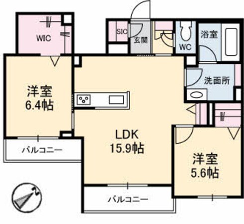 エンソラードの物件間取画像